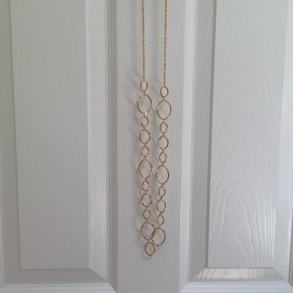 Monet Gold Tone Link Necklace - Picture 5 of 8